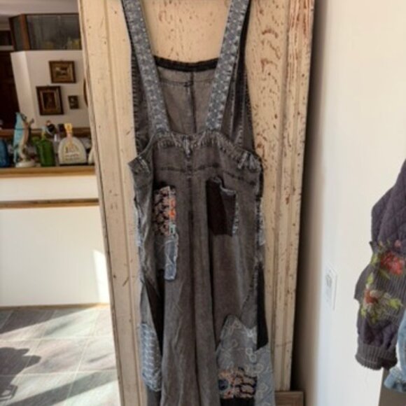 OLI & HALI PATCHWORK TENCEL OVERALLS - Picture 13 of 13